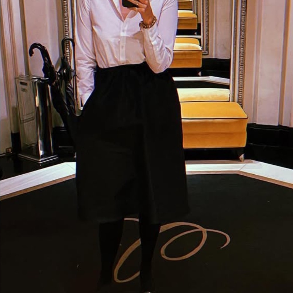 Molly Moorkamp full Black Skirt in silk faille 14